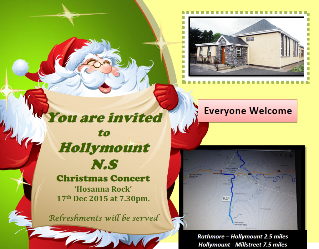You are invited to our Christmas Concert!