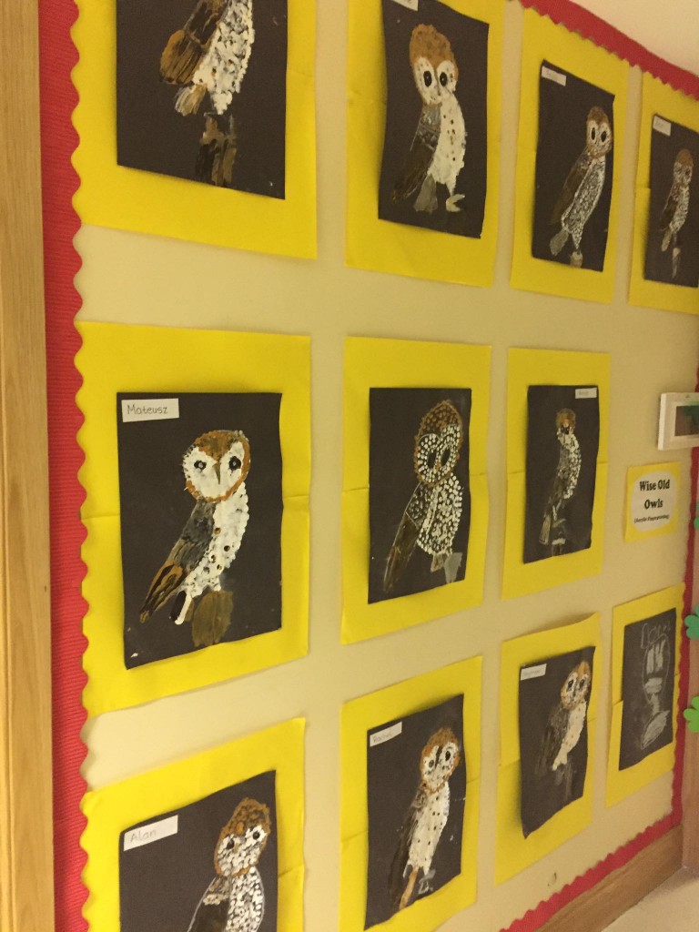 Some of the amazing art works created by our pupils with Amanda Wright(artist).